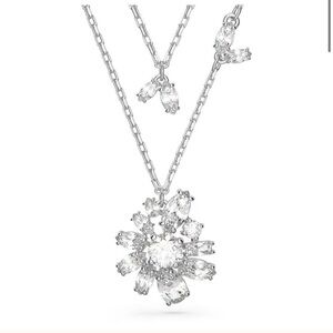 Swarovski Silver Necklace with Clear Crystals